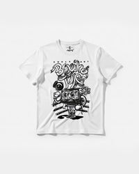 Camiseta Knockout Big Front Regular Basic Blanco