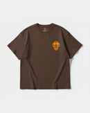 Camiseta Icono Africano Pocket Front Oversize Basic Marron
