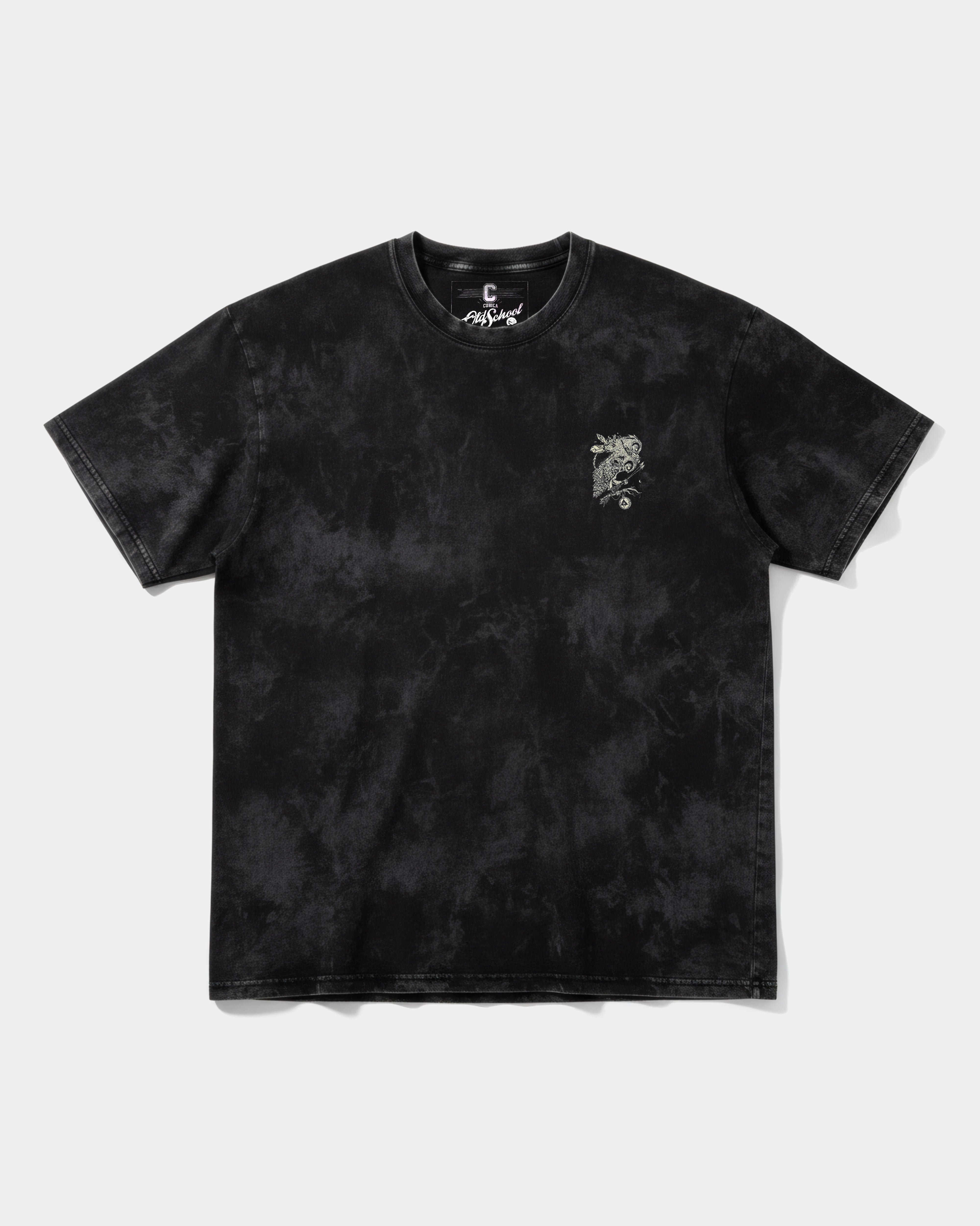 Camiseta Magic Owl Pocket Front Oversize Acid