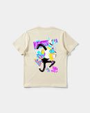Camiseta Enjoy Sweet Play Big Back Regular Basic Beige