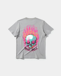 Camiseta Rise In Hell Pocket Front Regular Basic Gris