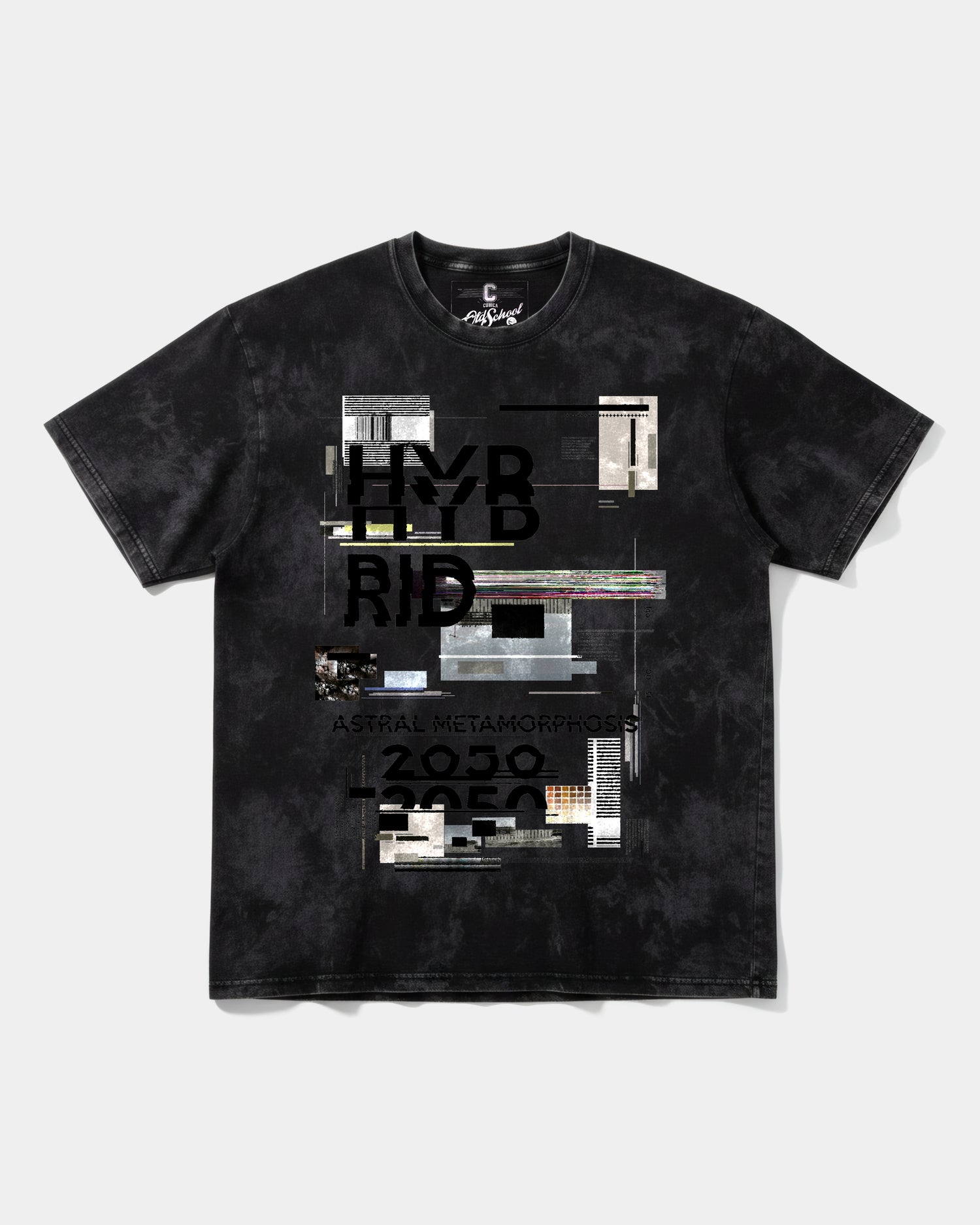 Camiseta Astral Big Front Oversize Acid Negro