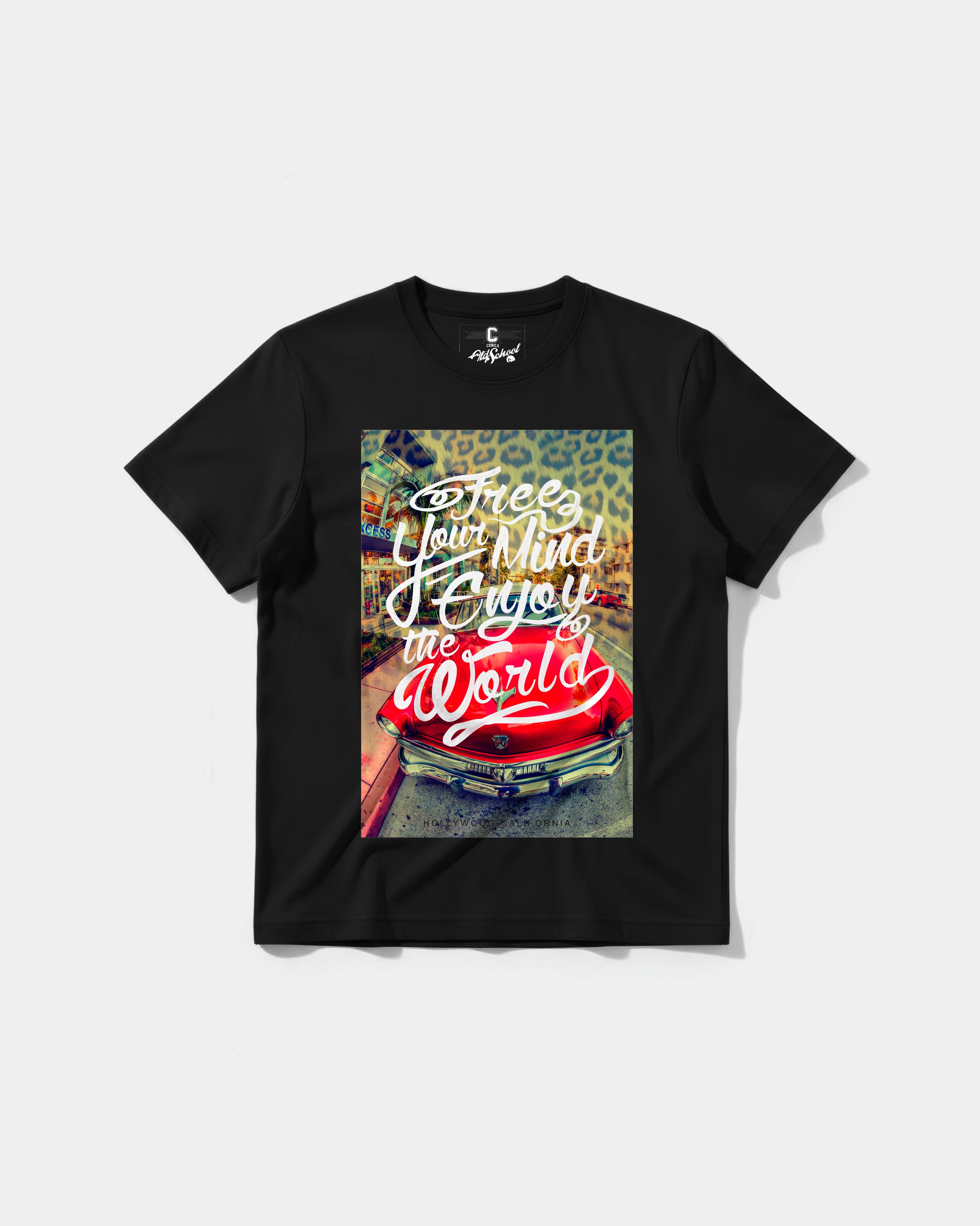 Camiseta Enjoy The World Big Front Regular Basic