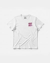 Camiseta Rise In Hell Pocket Front Regular Basic Blanco
