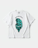 Camiseta Calentura Oso Polar Big Front Oversize Basic Blanco