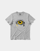 Camiseta Ojo Big Front Regular Basic Gris