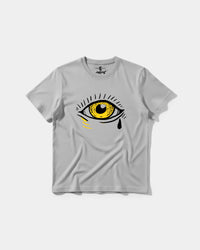 Camiseta Ojo Big Front Regular Basic Gris