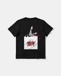 Camiseta Hot Friday White Big Back Regular Basic Negro