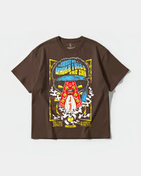Camiseta Hendrix Big Front Oversize Basic Marron