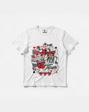 Camiseta Wasting Time 777 Big Front Regular Basic Blanco