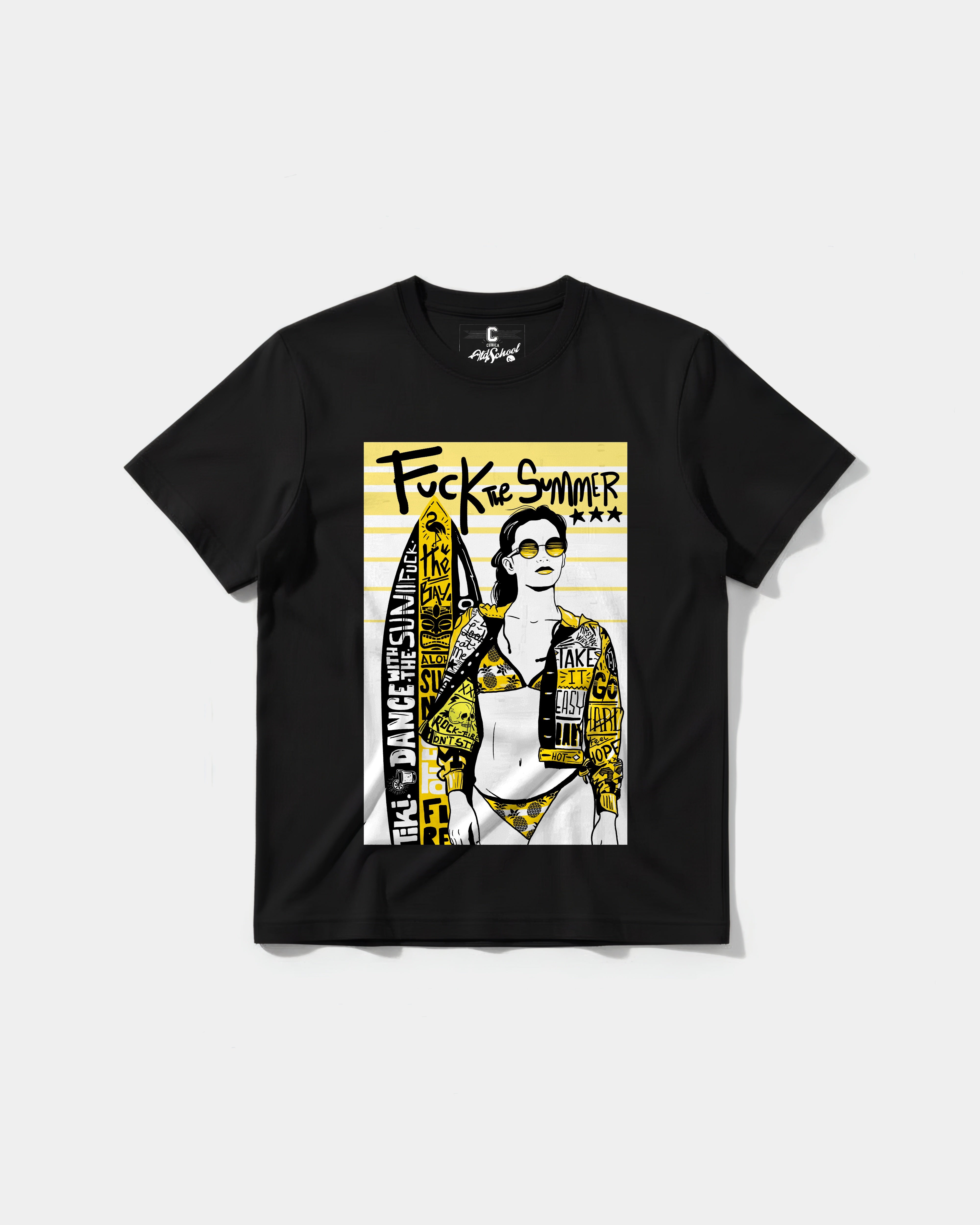 Camiseta Fuck The Summer Big Front Regular Basic