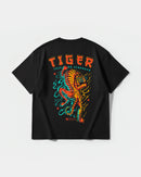 Camiseta Just Be Stronger Chest Front Oversize Basic Negro