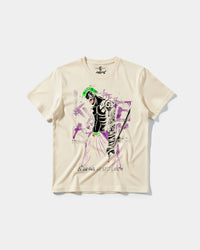 Camiseta Joker Yakuza White Big Front Regular Basic Beige