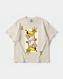 Camiseta King S Cocktail Big Front Oversize Basic Beige