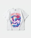 Camiseta Cubica Love Hurts Big Oversize Blanco
