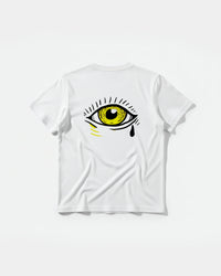 Camiseta Ojo Big Back Regular Basic Blanco