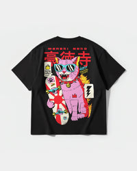 Camiseta Good Lucky Pocket Oversize Front Basic Negro