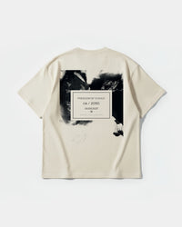 Camiseta Freedom Of Choice Big Back Oversize Basic Beige