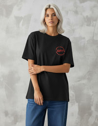 Modelo mide 1,64m y usa talla S