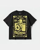 Camiseta Machine Photo Big Front Oversize Basic Negro