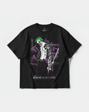 Camiseta Joker Yakuza White Big Front Oversize Basic Negro