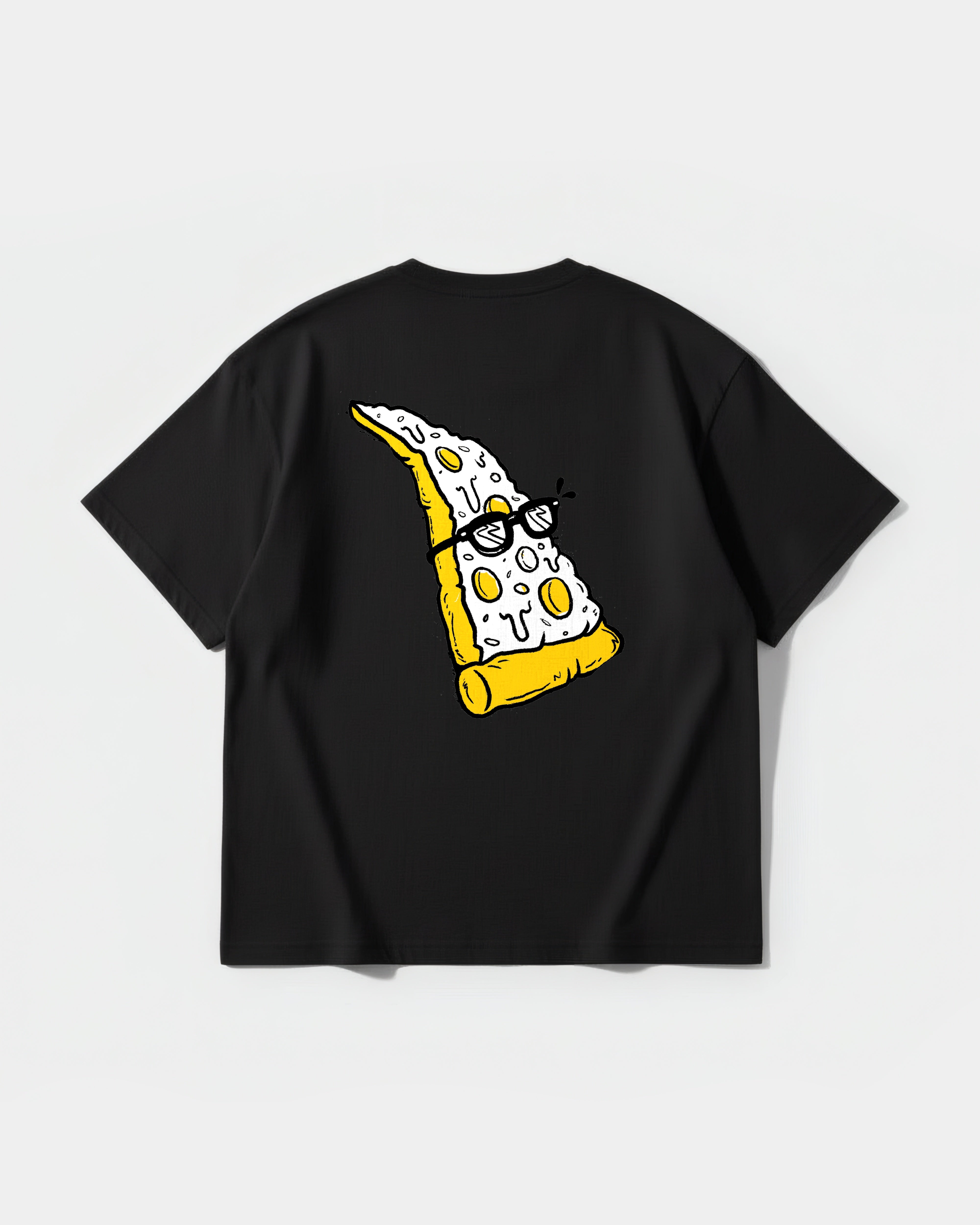 Pizza Geek Big Back Oversize Basic T-shirt