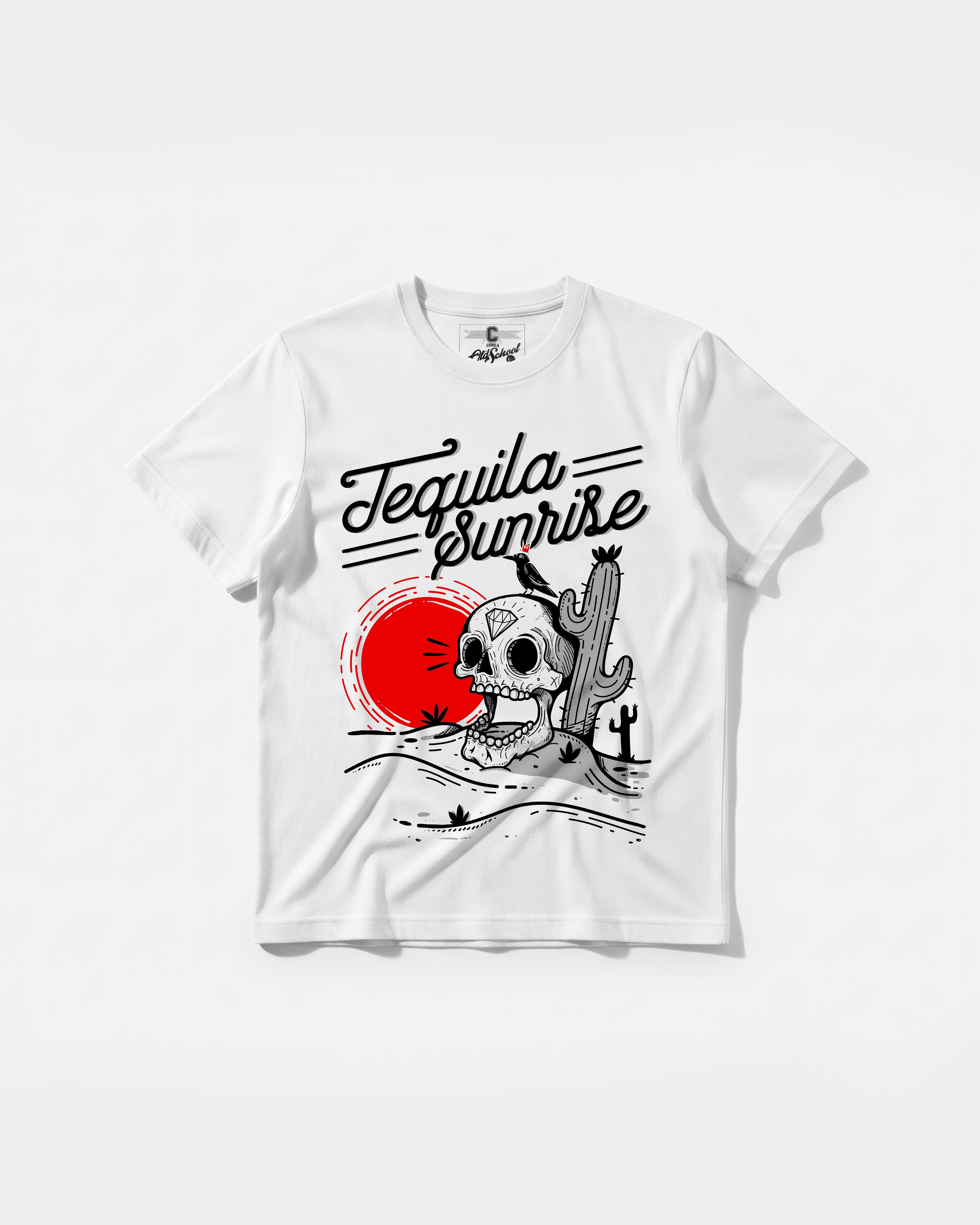 Camiseta Tequila Sunrise Big Front Regular Basic