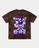 Camiseta Warrior Big Front Oversize Acid Marron