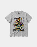 Camiseta Where Our Pizza Big Front Regular Basic Gris