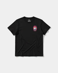 Camiseta Rise In Hell Big Front Regular Basic Negro