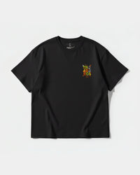 Camiseta Kawabonga Pocket Front Oversize Basic Negro