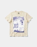 Camiseta Come Con Big Front Regular Basic Beige