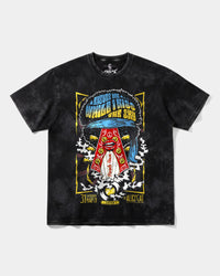 Camiseta Hendrix Big Front Oversize Acid Negro