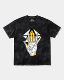 Camiseta Iluminati Hand Big Front Oversize Acid Negro
