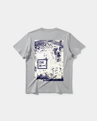 Camiseta Come Con Big Back Regular Basic Gris