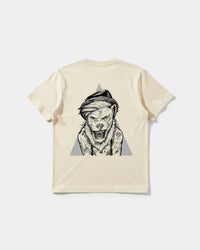 Camiseta Human Lion Big Back Regular Basic Beige