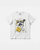 Camiseta Cubica Drinks Big Front Regular Basic Blanco
