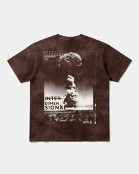 Camiseta Interdimensional Big Back Oversize Acid Marron