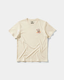 Camiseta Party Now Pocket Front Regular Basic Beige