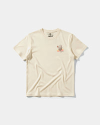 Camiseta Party Now Pocket Front Regular Basic Beige