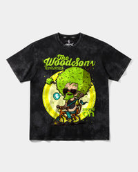 Camiseta The Woodsons White Big Front Oversize Acid Negro