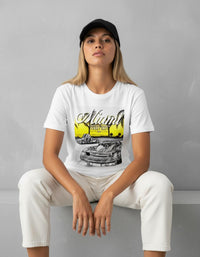 Modelo mide 1,63m y usa talla S