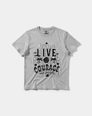 Camiseta You Must Live Big Front Regular Basic Gris