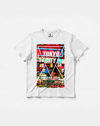 Camiseta Tokyo 2050 Big Front Regular Basic Blanco