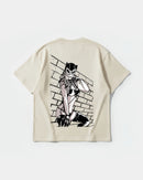 Camiseta Sexy Cat Big Back Oversize Basic Beige
