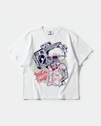 Camiseta Tropical Sound Big Front Oversize Basic Blanco