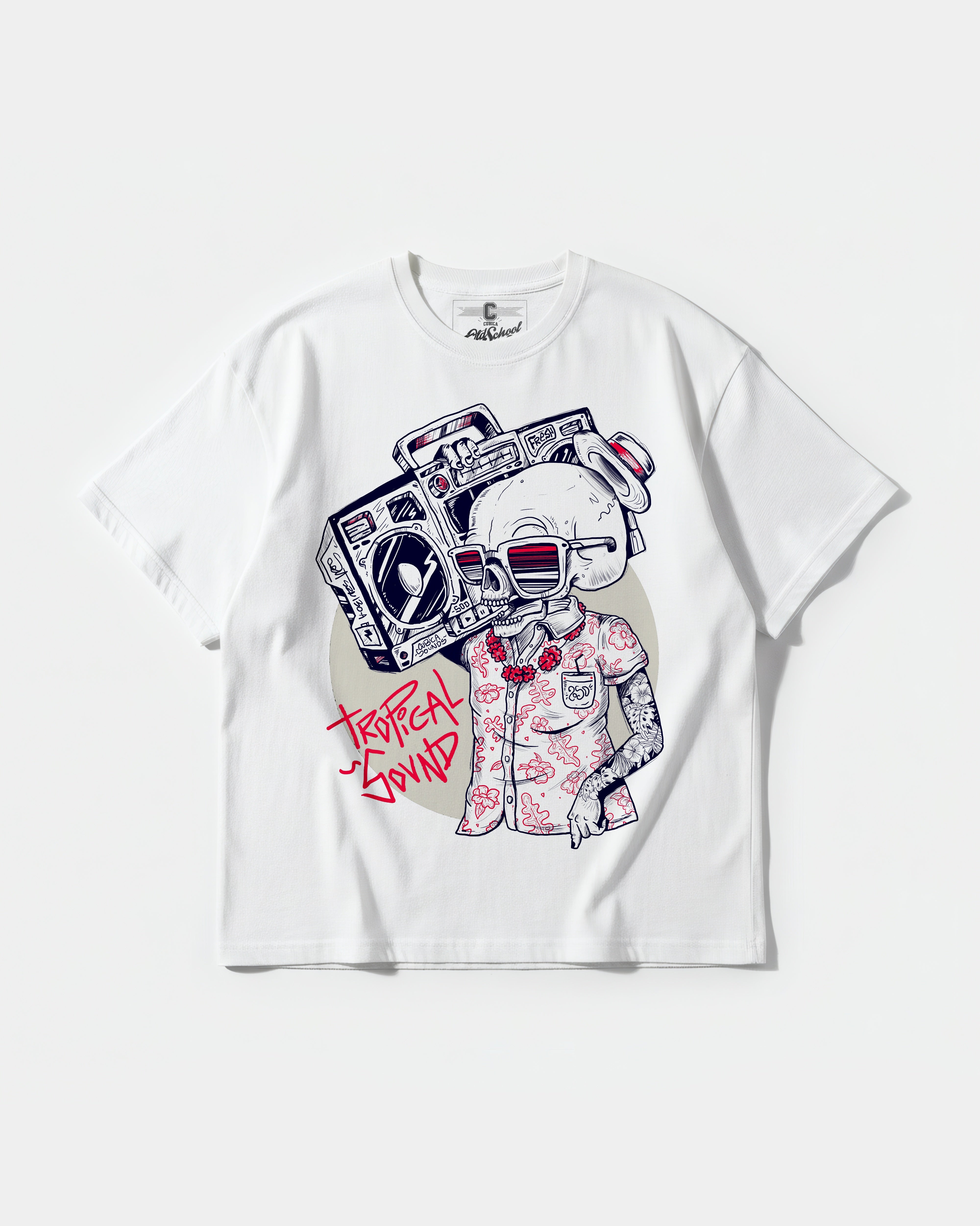 Camiseta Tropical Sound Big Front Oversize Basic