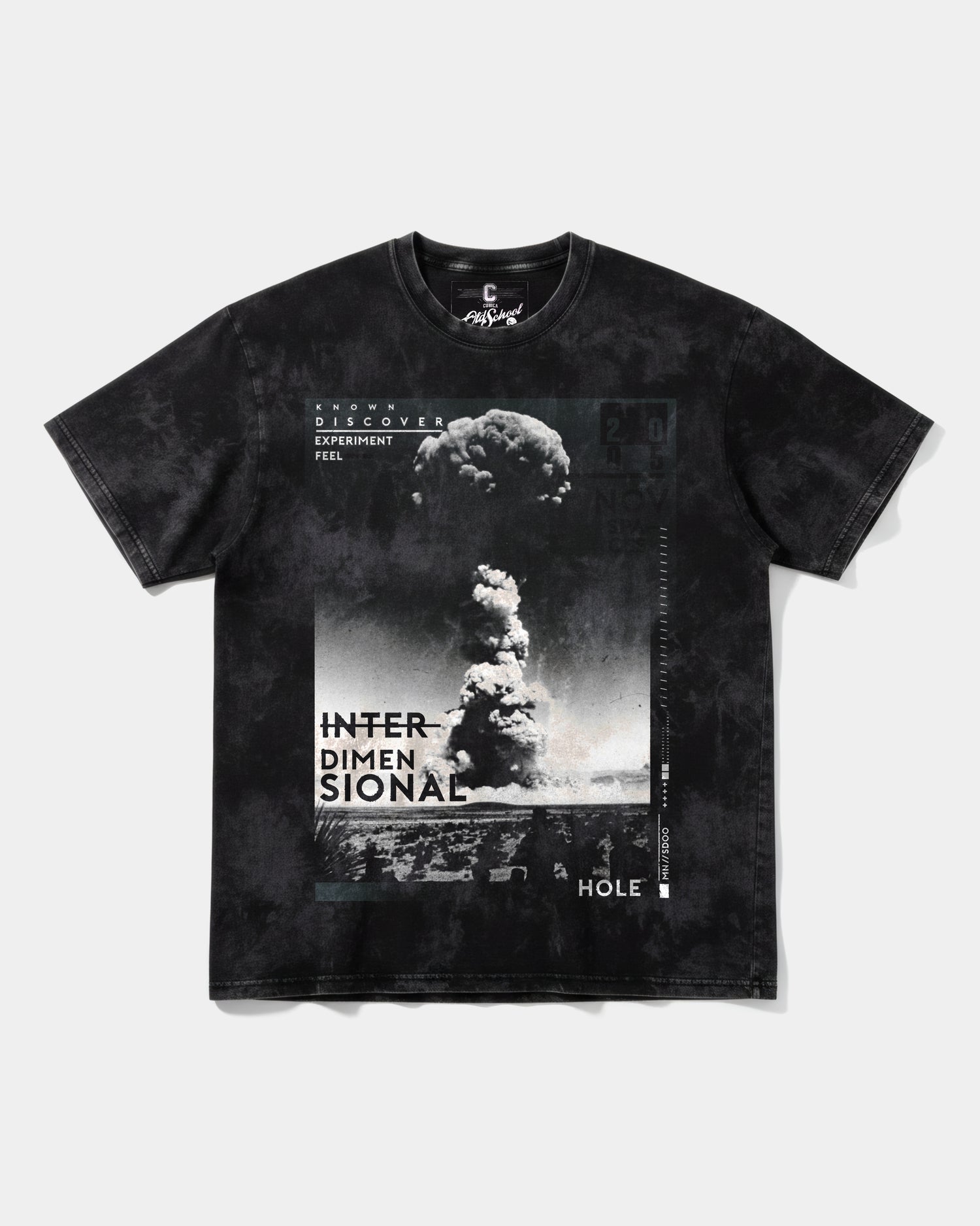 Camiseta Interdimensional Big Front Oversize Acid Negro