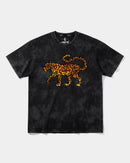 Camiseta Leopardo Big Front Oversize Acid Negro