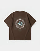 Camiseta Pleasures Big Back Oversize Basic Marron